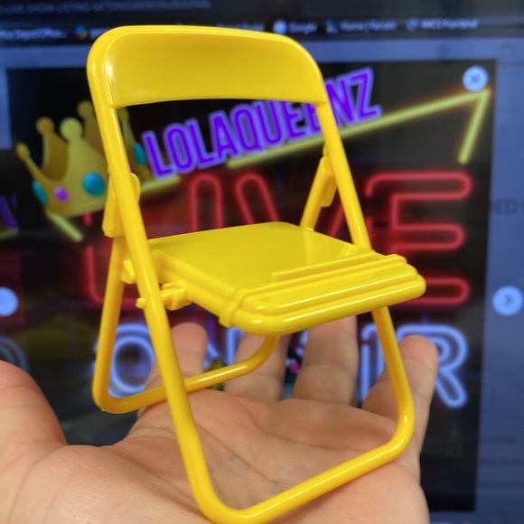 Mini Foldable Chair Phone/Tablet Stand - Picture 1 of 3